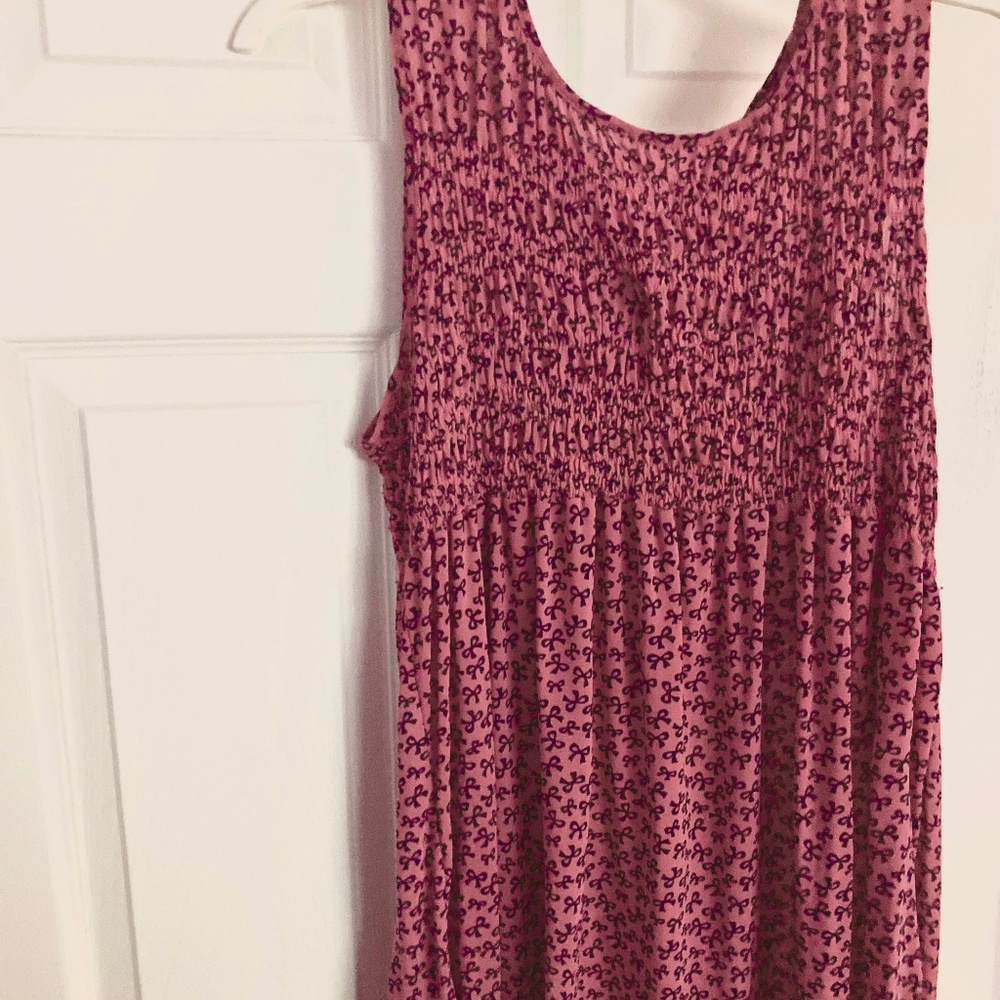 Pink Mini dress with bow design